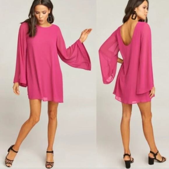 SHOW ME YOUR MUMU Bombshell Chiffon Dress in Cream Size Small - Picture 1 of 9